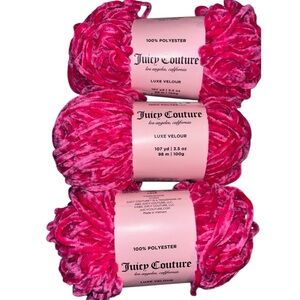 Juicy Couture RARE DISCONTINUED Free Love Lux Velour x 3